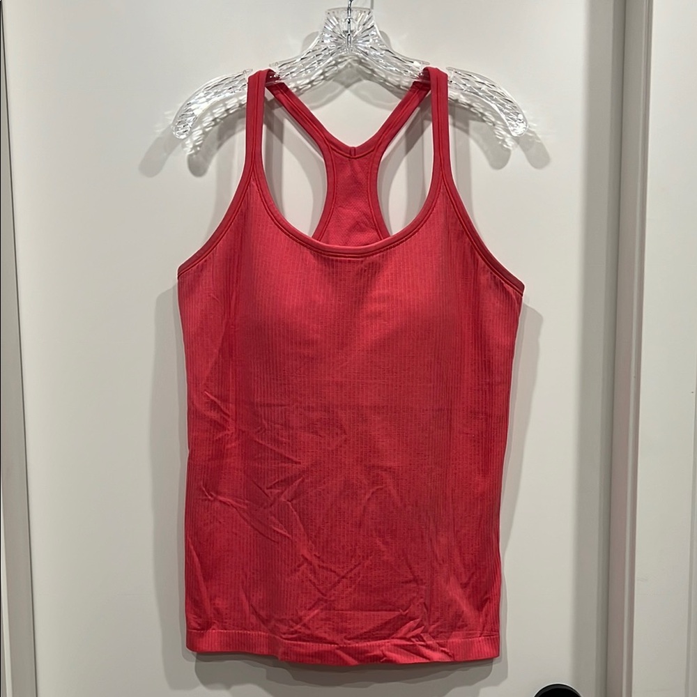 lululemon athletica Pink-Red Racerback Tank Top